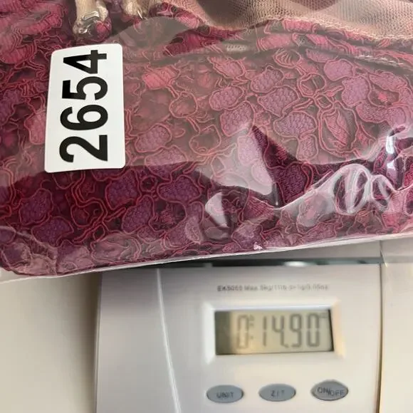 Marchesa Notte Dress Womens 6 Magenta Lace Midriff Cocktail Wedding Guest Glam